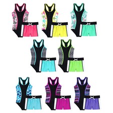 Kids Girls Swimsuit Bathing Suit Swimwear Workout Beachwear Toddler Bikini Sets