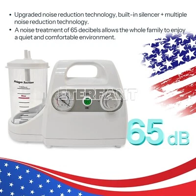 ETERFANT Portable Dental Suction Machine Oral Emergency Vacuum Phlegm Suction Unit