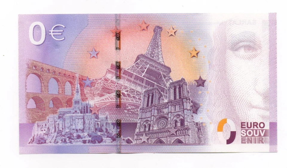 UECE / SARLAT (fauté) 6 OIES / BILLET SOUVENIR 0 € / 0 EURO BANKNOTE 2015-1A - Photo 2/2