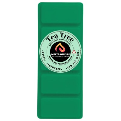Teebaum Wachsschmelze Snap Bar 5 Blöcke stark duftend handgefertigt UK Aromatherapie.