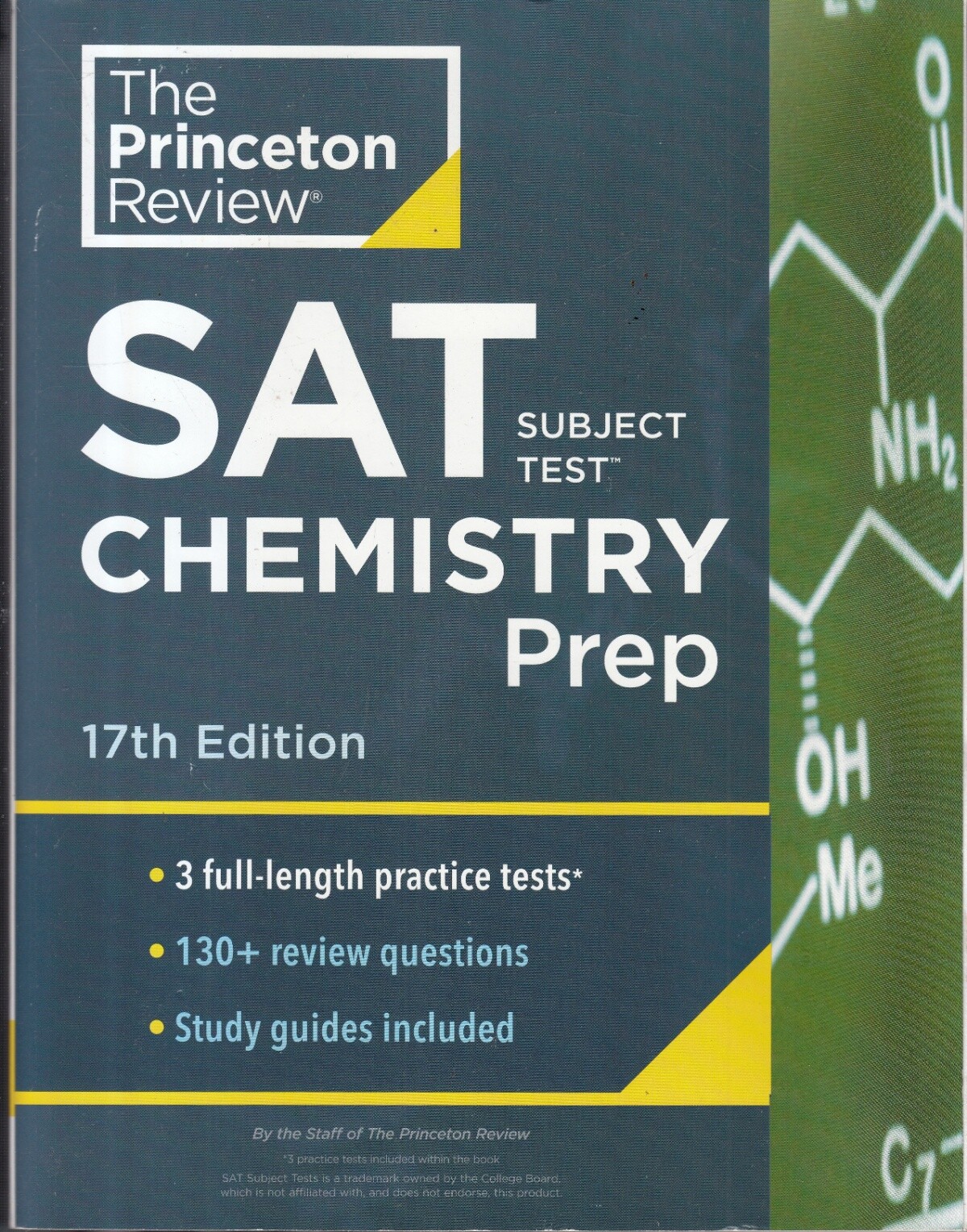 Cracking the SAT Subject Test in Chemistry : 3 ... - Princeton Review - Good ...