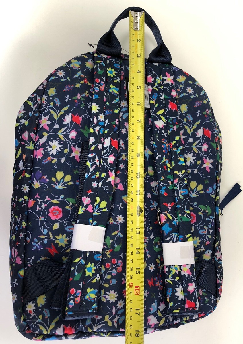 NWT Cynthia Rowley Wild Flowers Backpack Navy Blue Multi  display picture 1