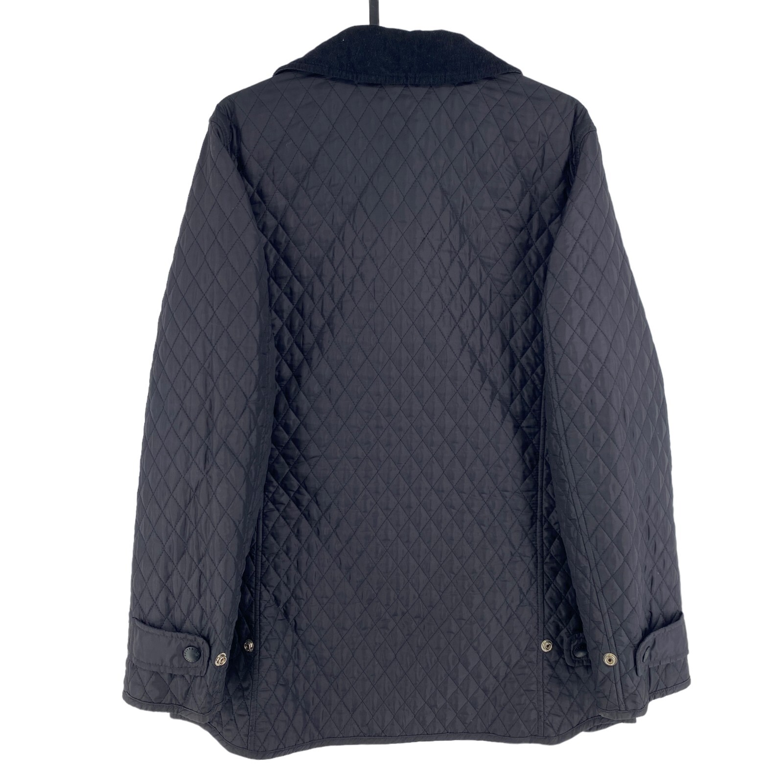 BELFE & BELFE Navy Blue Quilted Jacket Coat Size EU 4… Gem