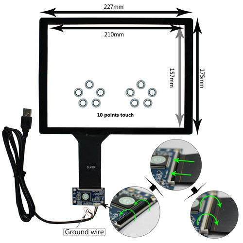 10.4" Capacitive Touch Screen For 10.4inch 800x600 1024x768 4:3 LCD Screen - 第 3/5 張圖片