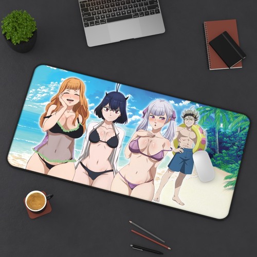 Noelle Mimosa Nero Mouse Pad Mat Large Black Clover Game Keyboard Desk Anime - Picture 5 of 16