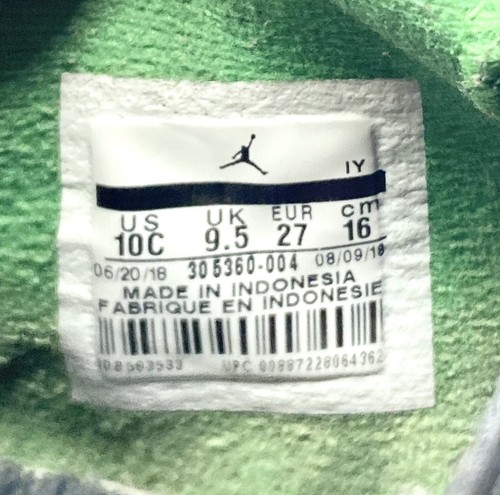 Nike Air Jordan VIII 8 Tinker Air Raid Retro 2018 TD Toddler 305360-004 sz 10C - Picture 8 of 8