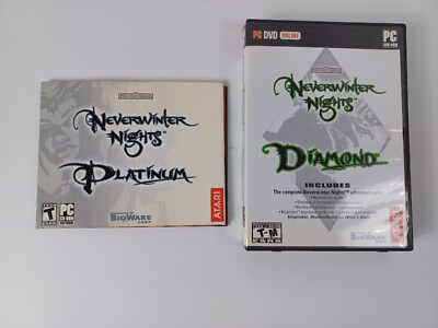 NeverWinter Nights Diamond & Platinum PC Video Games Dungeons & Dragons D&D