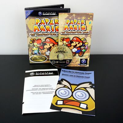 Paper Mario: The Thousand-Year Door (GameCube, 2004) Complete! Tested!
