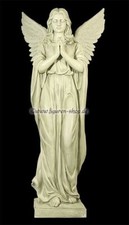 Grande Statue D'Ange Priante 96 CM - Décoration De Jardin Cimetière
