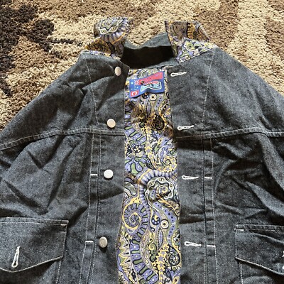 Coogi Australia Denim Jacket Vintage Jean Jacket Black 3Xl | eBay