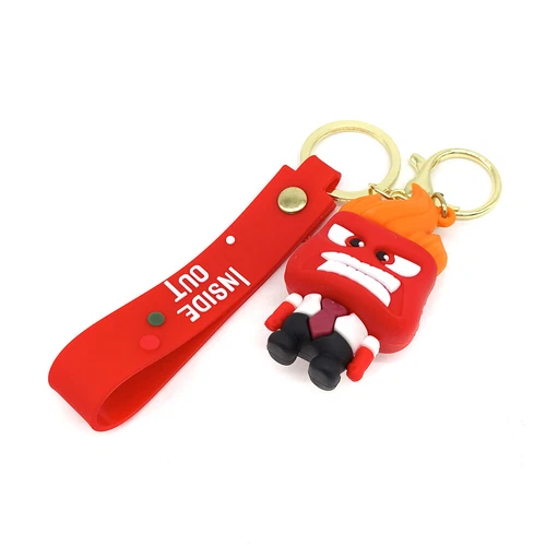 Cartoon Inside Out Schlüsselanhänger Anger Sadness Disgust Fear Figur Spielzeug - Bild 18 von 44