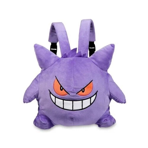 Kawaii Cartoon Pokémon Gengar Backpack Plush Bag Cosplay Anime School Bag Purple - Picture 4 of 13