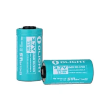 Two Olight 550mAh 163C05-10C 16C05-10C Batteries for S1R II, Baton 3, Perun Mini