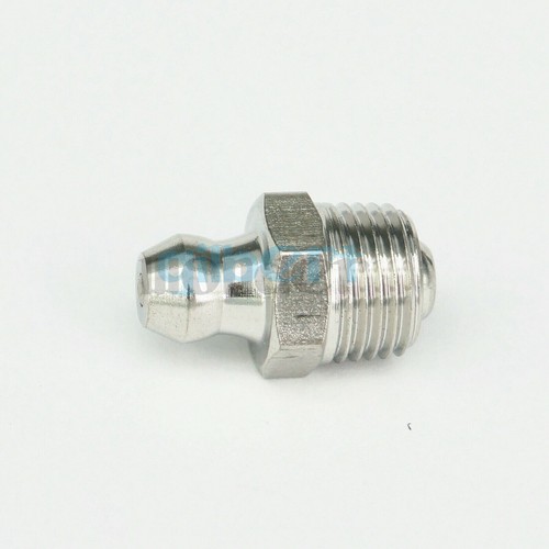 (2) M5-M14 1/8" 1/4" BSP 304 Stainless Grease Zerk Nipple Fitting Grease Gun - Picture 33 of 38