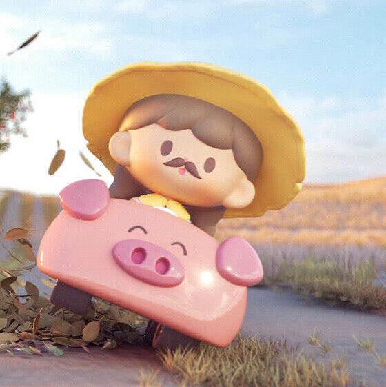F.UN x ZHUO DAWANG Ranch Journey Piggy Car Mini Figure Designer Toy Secret Gift Natychmiastowa dostawa w specjalnej cenie