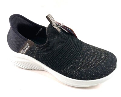 あっしゅ Skechers 149591 Black/Gold Slip-Ins Memory Foam Ultra Flex