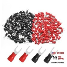 200 Pcs 16-14 AWG Insulated Fork Spade Wire Connector 200 Pcs-16-14 AWG