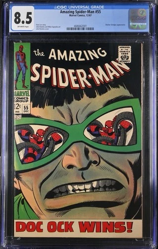 Marvel Comics Amazing Spider-Man #55 CGC 8.5 Classic Doctor Octopus Cover 1967