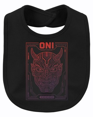 ONI Maske Japanisch Dämon Cyberpunk Techwear Teufel Japan Hannya Baby Lätzchen