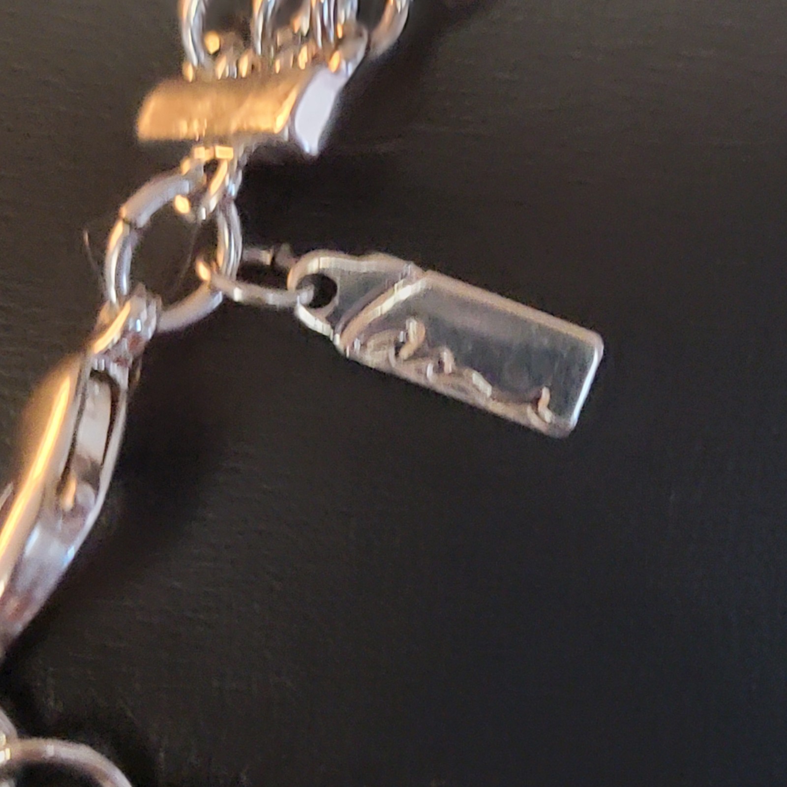 LANI Necklace Silvertone Solid and Rhinestone Bea… - image 6