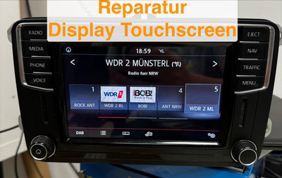 Reparaturservice für VW / Skoda Discover Media MIB2 PQ & Composition Me