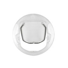 Strong Acrylic White Cat Hole Door with Quiet Brush for Comfortable Pet Use