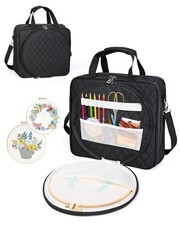 Embroidery Project Bag Organizer, Embroidery Supply Storage Bag with Removabl...