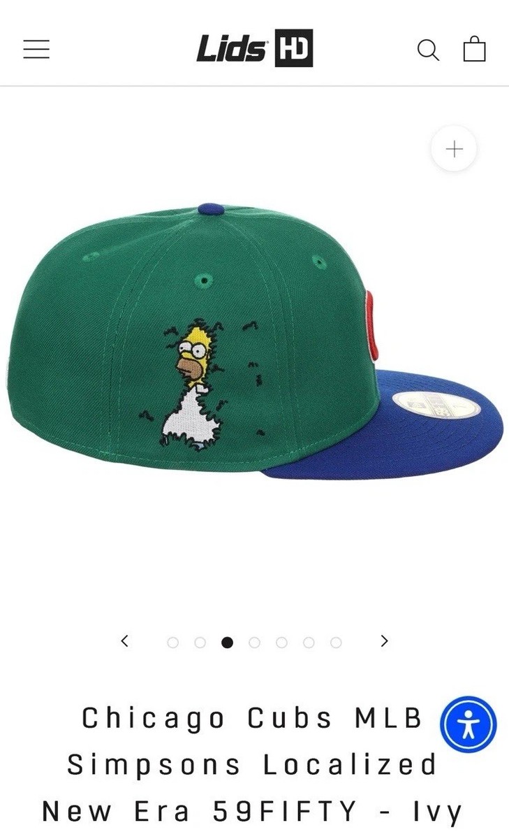 Chicago Cubs MLB The Simpsons Ivy LidsHD 59Fifty New Era Fitted