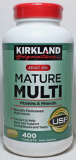 Kirkland Signature Mature Multi 400 Tablets Adult 50 Multi Vitamin  Mineral 