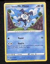 Galarian Mr. Mime 030/159 Common Pokemon Crown Zenith 2023