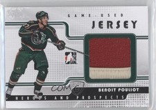 2008-09 ITG Heroes and Prospects Game Used Jersey Silver /100 Benoit Pouliot 0a7