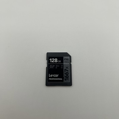 Lexar Professional 128GB SDXC SD card 250MB/s  - 1667x UHS-II V60 U3