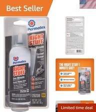 The Right Stuff 1 Minute Grey Gasket Maker   3 oz Leakproof Rubber Sealant