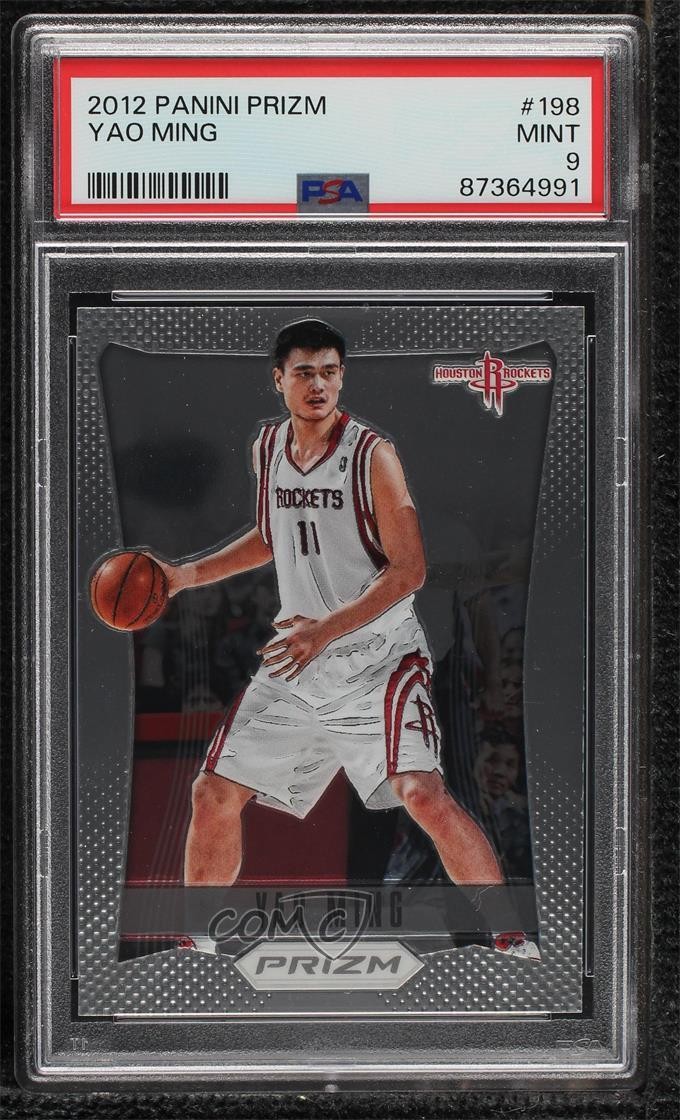 2012-13 Panini Prizm Yao Ming #198 PSA 9 MINT HOF