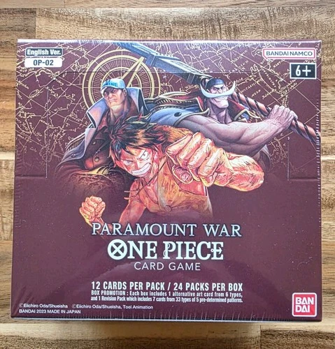 One Piece OP-02 Paramount War English Booster Box New & Sealed