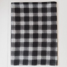 Unbranded Gray Plaid Cotton Flannel Fabric 2yd-32" x 45"