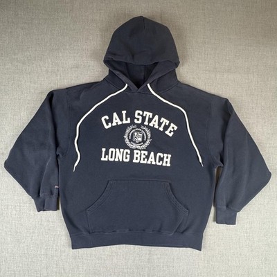Cal State Long Beach Hoodie Sweatshirt Mens Large Blue NCAA College JanSport