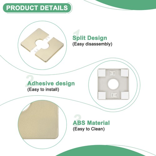 51.5mm Plumbing Cover Plates,9PCS Wall Split Flange Pipe Cover - View #5