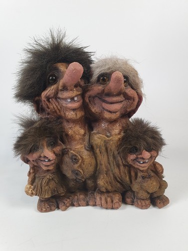 Troll Nyform Vintage 1981 N°126 - Couple Heureux - Fait Main - Collection