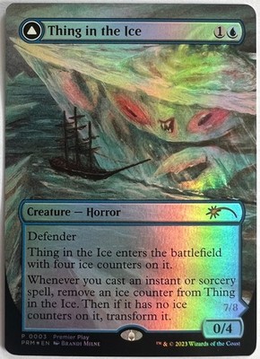 Magic The Gathering: Thing in the Ice / Awoken Horror NM ENG FOIL Regional 2023