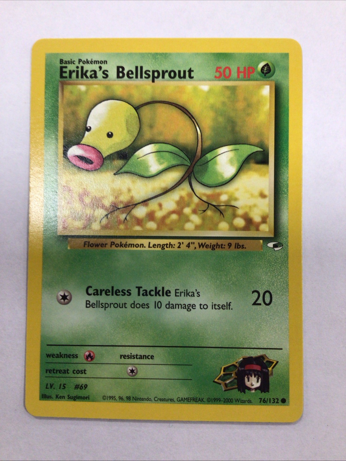 Pokémon TCG Gym Heroes Erika's Bellsprout 76/132