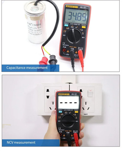 Digital Multimeter DC/AC Voltage Current Capacitance Hz Diode Ohm Meter Ammeter - Picture 23 of 30