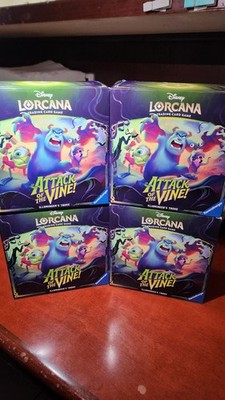 Disney Lorcana Attack of the Vines Illumineer s Trove x4 Sealed New TCG Boxes