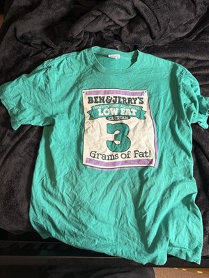 Ben & Jerry s Sof Tee Ice Cream Graphic Green Men's XL Short Sleeve T-Shirt
