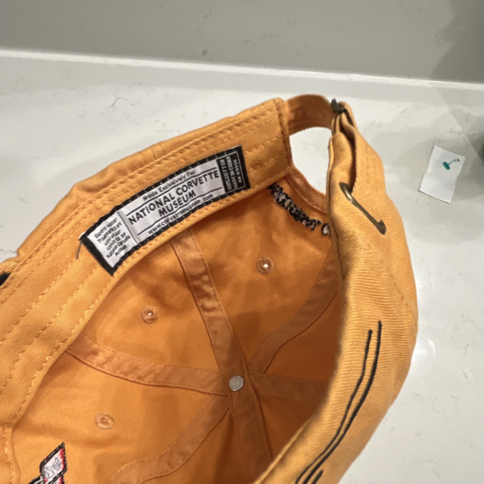 Corvette Yellow Adjustable Baseball Cap Men’s One… - image 5