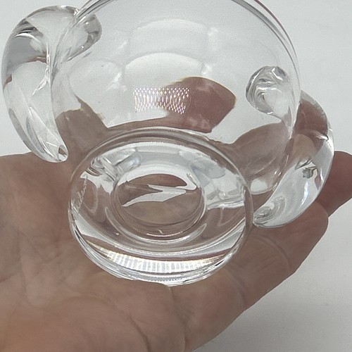 Steuben Glass Crystal Cigarette / Toothpick Holder Vase 5cm Art Deco Pollard? - Picture 9 of 14