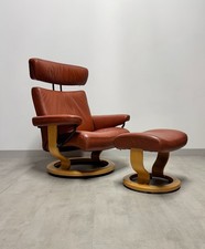 Ekornes Stressless Medium Size Leather Recliner Lounge Chair