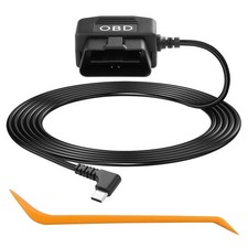 CERRXIAN OBD Power Cable for Dash Camera OBD2 to Type C 3.5 meters, Black