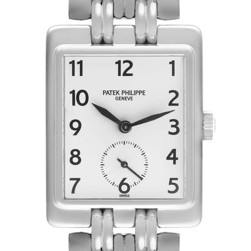 Patek Philippe Gondolo White Gold Silver Dial Mens Watch 5010 ...