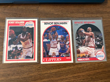 Benoit Benjamin 3 card lot 1989-90 90-91 Fleer #69 NBA Hoops #114 #142 Clippers